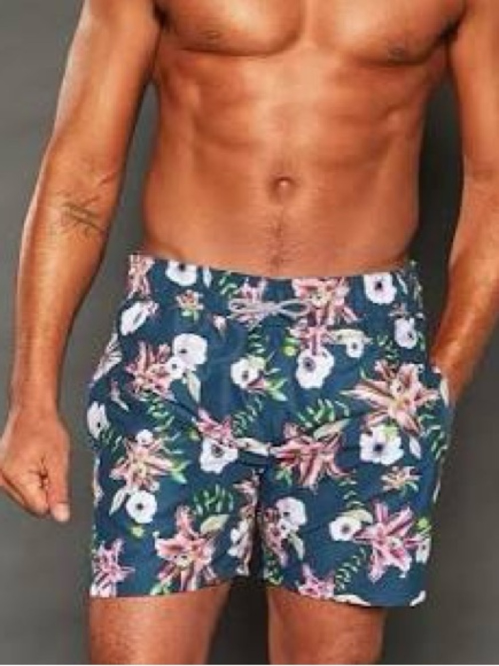 Men's Beverly Beach Floral Swim Trunks 5" Inseam - XL NEW w/ TAGS